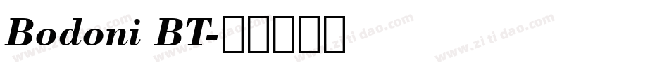 Bodoni BT字体转换